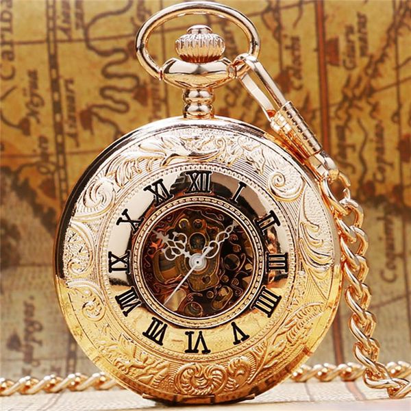 classical steampunk rose gold color handwinding mechanical pocket watch roman numerals skeleton clock pendant chain reloj d297t, Slivery;golden 
classical steampunk rose gold color handwinding mechanical pocket watch roman numerals skeleton clock pendant chain reloj d297t, Slivery;golden