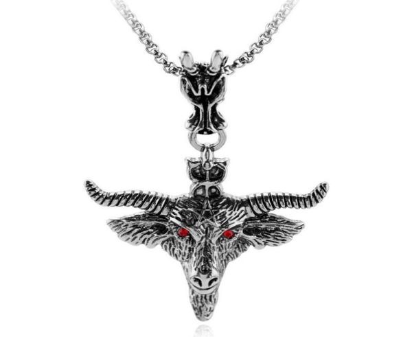pendant necklaces budrovky pentagram goat head necklace amulet sabbatic occult red eye for women men fashion jewelry collar choker5930821, Silver
pendant necklaces budrovky pentagram goat head necklace amulet sabbatic occult red eye for women men fashion jewelry collar choker5930821, Silver
