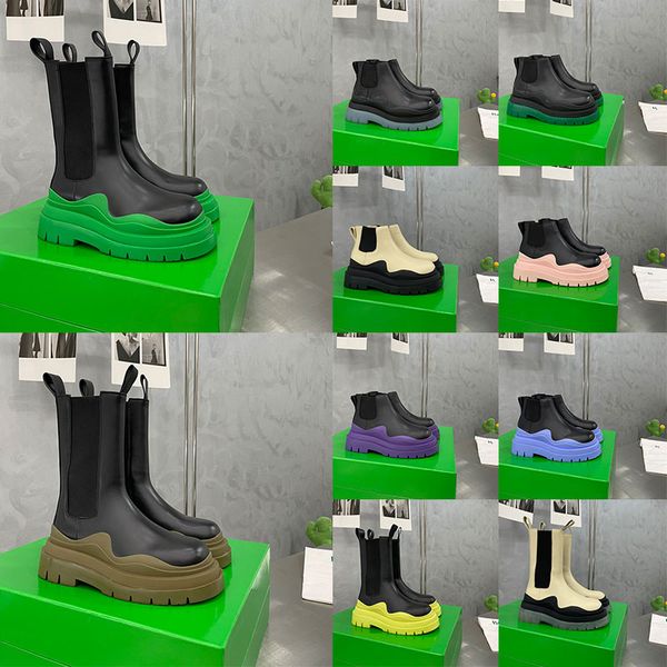size 35-44 women men designer boots tire leather half ankle boots fashion wave purple colored rubber outsole elastic webbing boot, Black
size 35-44 women men designer boots tire leather half ankle boots fashion wave purple colored rubber outsole elastic webbing boot, Black