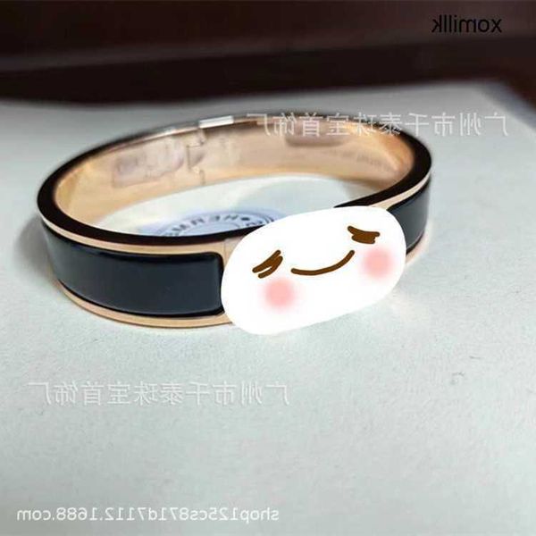hermm designer bracelet igh version letter enamel bracelet couple style narrow 18k rose gold cnc 43j9, Black
hermm designer bracelet igh version letter enamel bracelet couple style narrow 18k rose gold cnc 43j9, Black