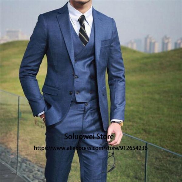 blazers navy blue business suit for men slim fit 3 piece jacket vest pants set groom wedding double breasted tuxedo formal costume homme, White;black
blazers navy blue business suit for men slim fit 3 piece jacket vest pants set groom wedding double breasted tuxedo formal costume homme, White;black