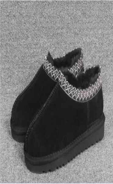 women man classic winter slipper boots ankle snow boots winter slippers wgg man tasman shoes size 34431493769, Black