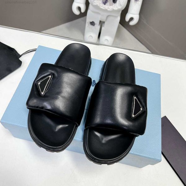 soft padded nappa leather slippers slide summer platform sandals shoes slip-on triangle flats sandal women luxury designers slides slipper f, Black
soft padded nappa leather slippers slide summer platform sandals shoes slip-on triangle flats sandal women luxury designers slides slipper f, Black