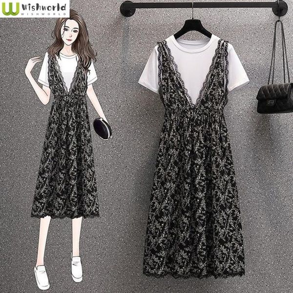 dress 2022 spring and summer new korean fashion casual printed lace strap dress two piece suit+set of two fashion pieces for women, White
dress 2022 spring and summer new korean fashion casual printed lace strap dress two piece suit+set of two fashion pieces for women, White