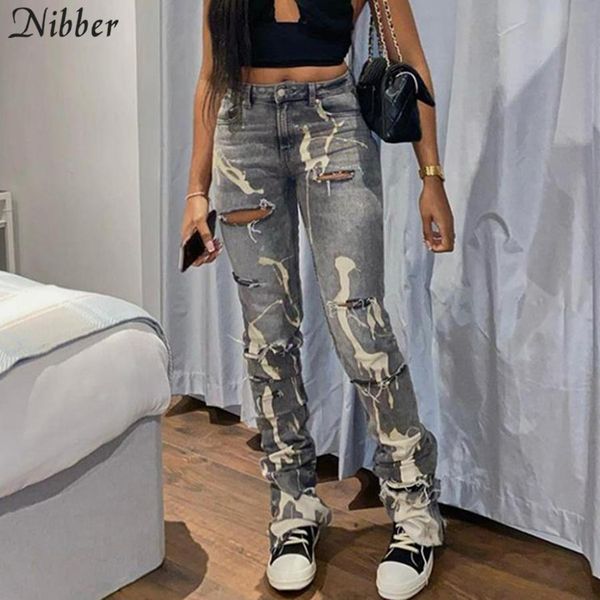 jeans nibber lrregular holes printed jeans ladies casual daily straightleg pants elastic midwaist fashion high street cool jeans, Blue
jeans nibber lrregular holes printed jeans ladies casual daily straightleg pants elastic midwaist fashion high street cool jeans, Blue