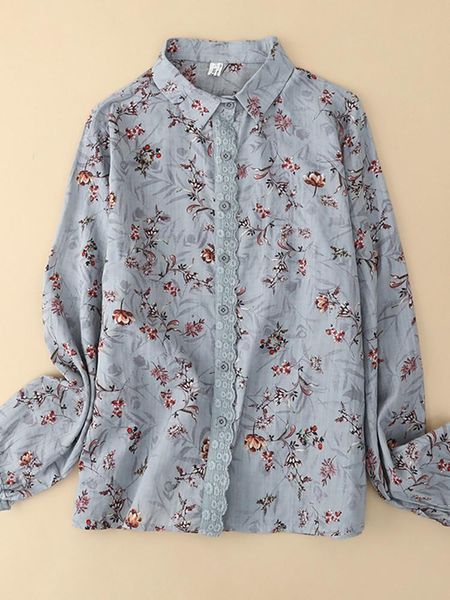 shirts women long sleeve casual shirts new arrival 2022 autumn vintage style patchwork lace floral print loose female shirt b2084, White
shirts women long sleeve casual shirts new arrival 2022 autumn vintage style patchwork lace floral print loose female shirt b2084, White