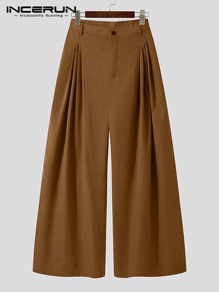 pants fashion men wide leg pants joggers button streetwear loose solid color trousers high waist casual pantalon s5xl incerun 2022, Black
pants fashion men wide leg pants joggers button streetwear loose solid color trousers high waist casual pantalon s5xl incerun 2022, Black