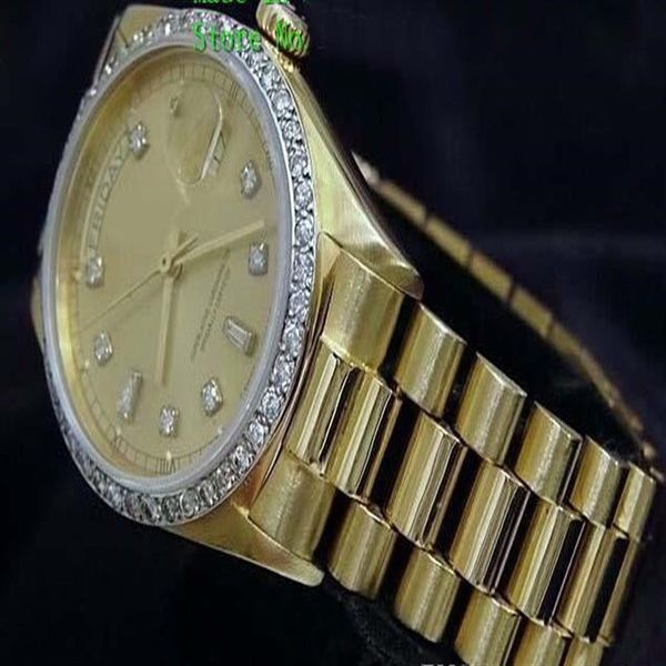 brand new quality day-date president 18k yellow gold watch w gold diamond dial bezel men's sport wrist watches automatic mens282u, Slivery;brown
brand new quality day-date president 18k yellow gold watch w gold diamond dial bezel men's sport wrist watches automatic mens282u, Slivery;brown