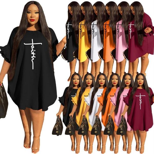 plus size dresses summer women dress round neck print ruffle sleeve short clothing for womenplus271h, Black
plus size dresses summer women dress round neck print ruffle sleeve short clothing for womenplus271h, Black