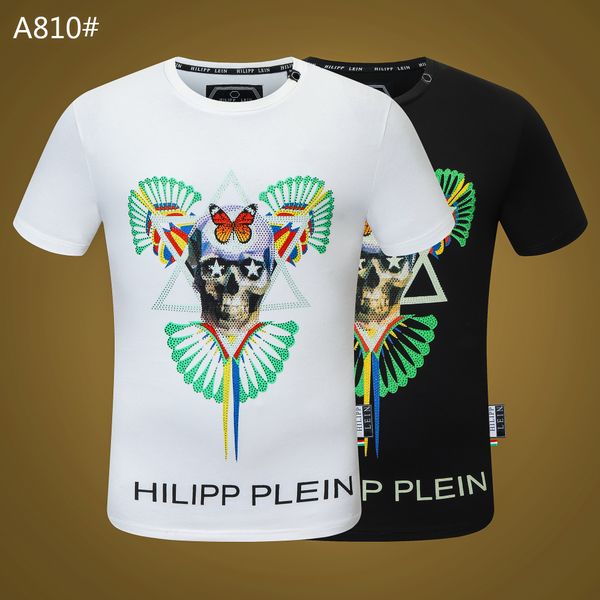 plein-plein t shirt mens metal letters embroidered european fashion streetwear trend round neck pullover 108, White;black
plein-plein t shirt mens metal letters embroidered european fashion streetwear trend round neck pullover 108, White;black