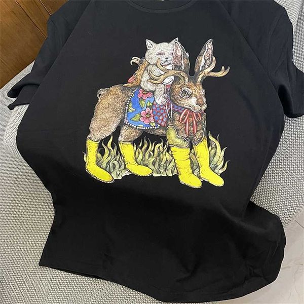 30% off summer new cartoon family t-shirt loose large couple fashion trend, White
30% off summer new cartoon family t-shirt loose large couple fashion trend, White