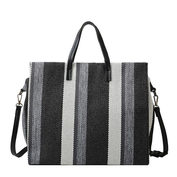 2021 new women's shopping bags fashion ladies handbags large capacity striped one-shoulder messenger bag storage bag 3 colors244z
2021 new women's shopping bags fashion ladies handbags large capacity striped one-shoulder messenger bag storage bag 3 colors244z