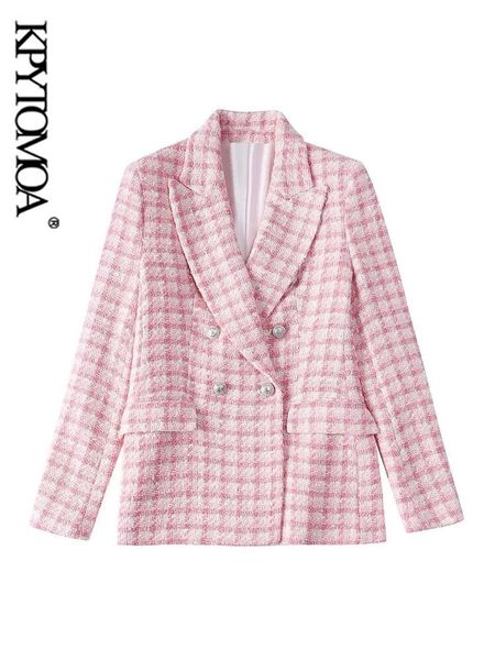 pants kpytomoa women fashion tweed doublebreasted blazer coat vintage long sleeve flap pockets female outerwear chic veste femme, White
pants kpytomoa women fashion tweed doublebreasted blazer coat vintage long sleeve flap pockets female outerwear chic veste femme, White