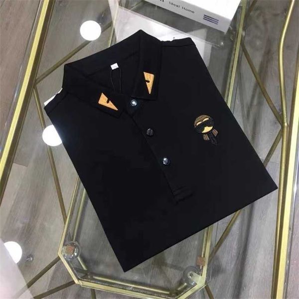 spring/summer europe station silky pearl shirt men's little monster eyes old embroidered polo t-shirt, White;black
spring/summer europe station silky pearl shirt men's little monster eyes old embroidered polo t-shirt, White;black