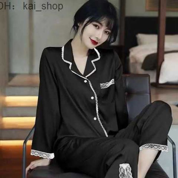 women's sleep & lounge spring, autumn, winter pajamas, printed silk, high-end feeling, ice long sleeved pants, outerwear, home clothing
women's sleep & lounge spring, autumn, winter pajamas, printed silk, high-end feeling, ice long sleeved pants, outerwear, home clothing
