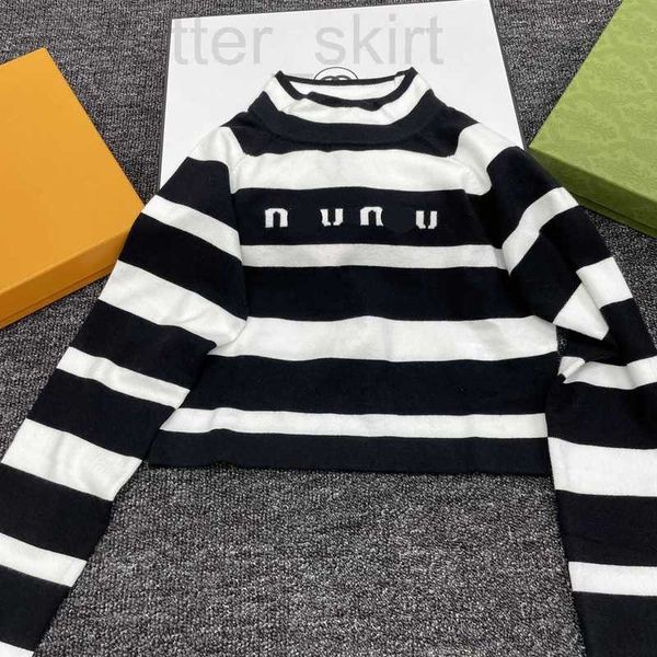 women's knits & tees designer early spring new black and white stripe contrast letter jacquard round neck knitted showcase body shape u
women's knits & tees designer early spring new black and white stripe contrast letter jacquard round neck knitted showcase body shape u