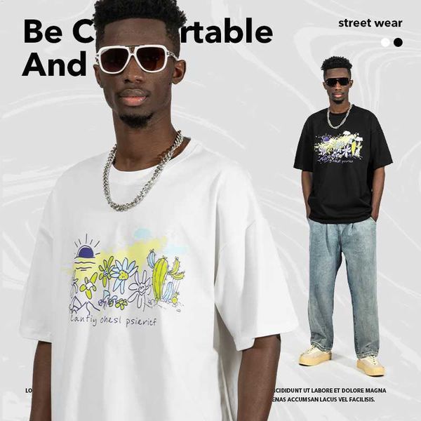 2023 t shirt american high street graffiti printing short-sleeved men's t-shirt cotton round neck pullover loose large lovers t-shirt, White;black
2023 t shirt american high street graffiti printing short-sleeved men's t-shirt cotton round neck pullover loose large lovers t-shirt, White;black