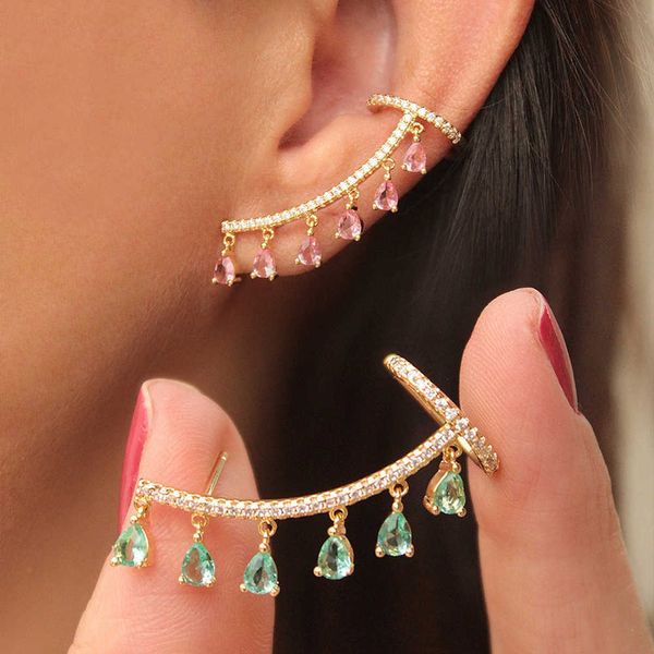 charm 2022 new creative personality colorful crystal heart-shaped ear clip earrings high jewelry women's birthday party gift ear stud a, Golden
charm 2022 new creative personality colorful crystal heart-shaped ear clip earrings high jewelry women's birthday party gift ear stud a, Golden