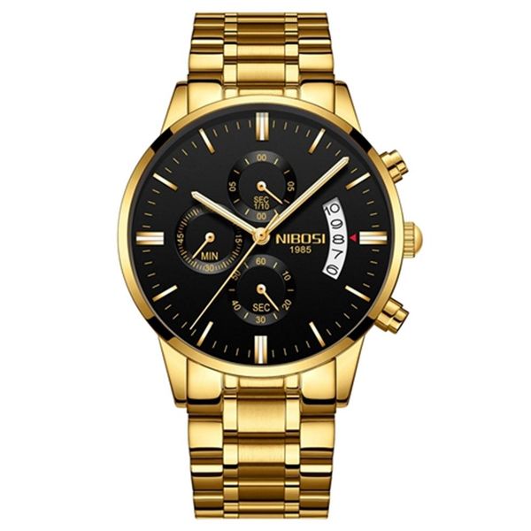 nibosi chronograph mens watches brand luxury business watch men clock relogio masculino waterproof quartz gold wristwatch275l, Slivery;brown
nibosi chronograph mens watches brand luxury business watch men clock relogio masculino waterproof quartz gold wristwatch275l, Slivery;brown