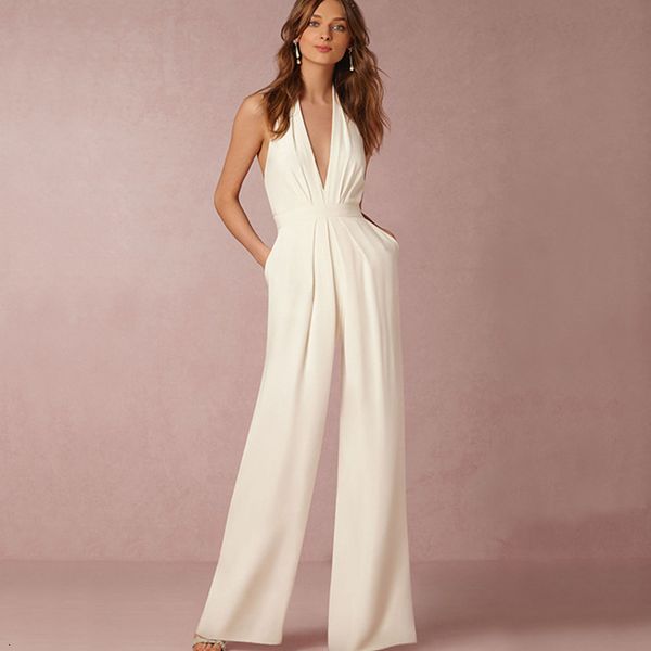 women's jumpsuits rompers jumpsuit women polyester white backless wide leg pants clothing sleeveless elegant female summer overalls rom, Black;white
women's jumpsuits rompers jumpsuit women polyester white backless wide leg pants clothing sleeveless elegant female summer overalls rom, Black;white