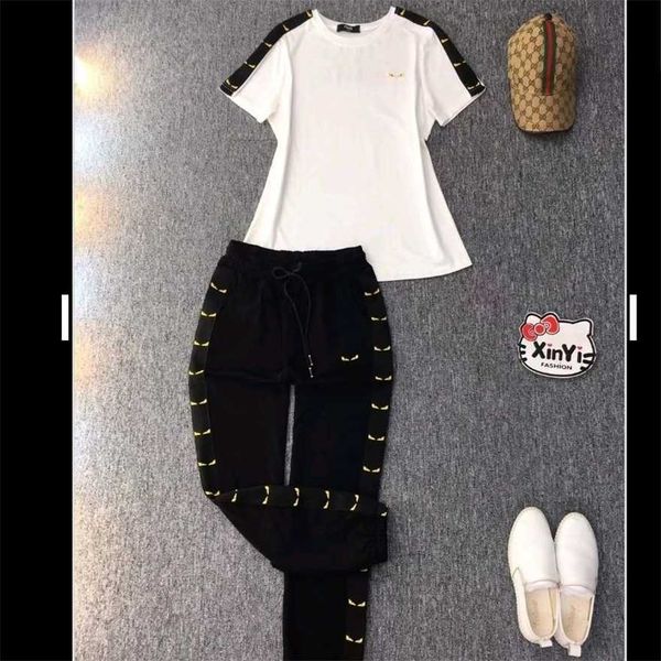 34% off summer new european and american cotton round neck short sleeve elastic waist long pants slim sports women's set, Gray
34% off summer new european and american cotton round neck short sleeve elastic waist long pants slim sports women's set, Gray