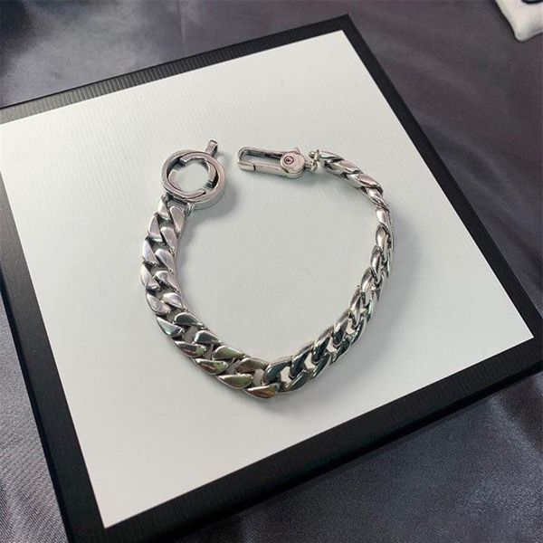 925 sterling silver bracelet designer luxury cool hip hopg fashion mens bracelet women men chain gift couple bracelets d210298f, Black
925 sterling silver bracelet designer luxury cool hip hopg fashion mens bracelet women men chain gift couple bracelets d210298f, Black