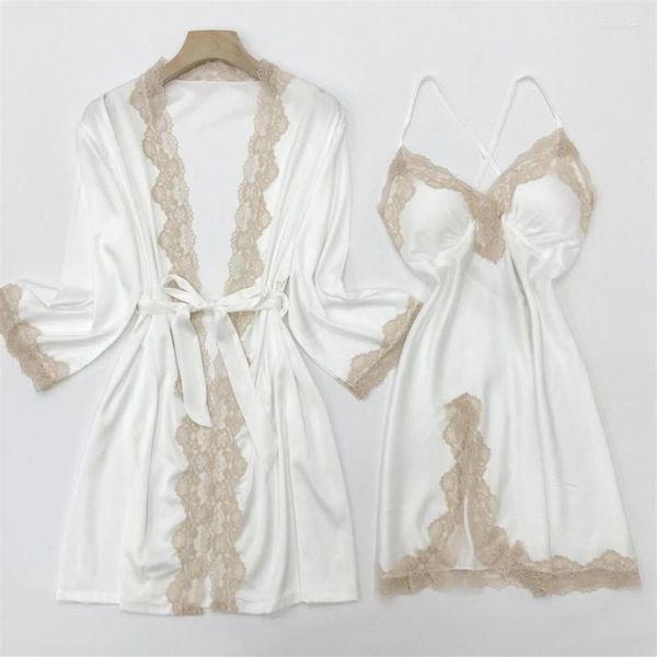 women's sleepwear white bride bridesmaid wedding robe set full slip lace nightgown summer silk satin kimono bath gown ho278t, Black;red
women's sleepwear white bride bridesmaid wedding robe set full slip lace nightgown summer silk satin kimono bath gown ho278t, Black;red
