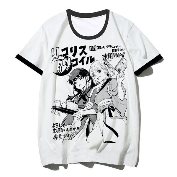men s t shirts lycoris recoil clothing male aesthetic vintage funny anime streetwear white 230422, White;black
men s t shirts lycoris recoil clothing male aesthetic vintage funny anime streetwear white 230422, White;black