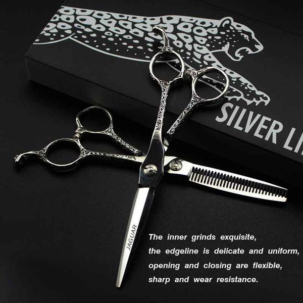 jaguar gm45 professional barber hair scissors 6 0 9cr 62hrc hardness cutting thinning silver shears with case172m
jaguar gm45 professional barber hair scissors 6 0 9cr 62hrc hardness cutting thinning silver shears with case172m