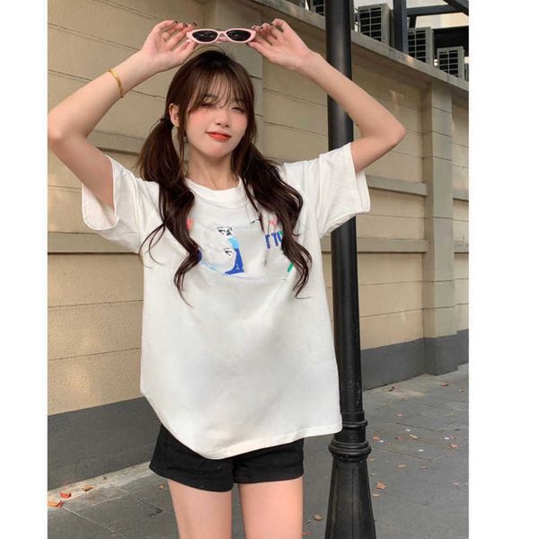 23ss womens t-shirt womens designer clothing tee round neck pure cotton color letter logo printing loose casual short sleeve t shirt womens, White
23ss womens t-shirt womens designer clothing tee round neck pure cotton color letter logo printing loose casual short sleeve t shirt womens, White