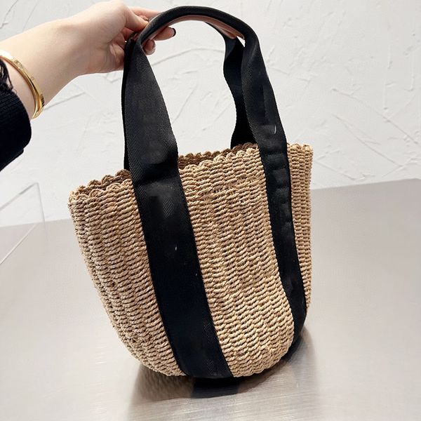 designer women's straw bucket bags lightweight weekend handbags minimalist casual tote with silks and satins 24cm
designer women's straw bucket bags lightweight weekend handbags minimalist casual tote with silks and satins 24cm