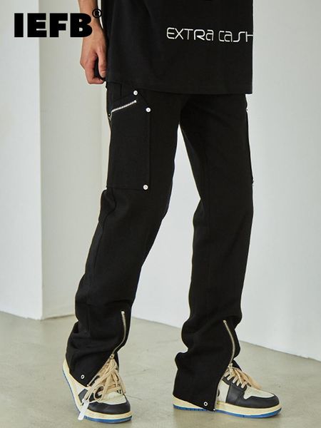 pants iefb men's new jeans summer pocket zipper straight casual pants high street male trousers korea fashion solid color 9a4240, Black
pants iefb men's new jeans summer pocket zipper straight casual pants high street male trousers korea fashion solid color 9a4240, Black