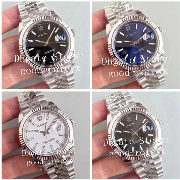 41mm mens black blue white gray dial watch men automatic cal 3235 jubilee steel solid band date 126334 eta mechanical watches291p, Slivery;brown
41mm mens black blue white gray dial watch men automatic cal 3235 jubilee steel solid band date 126334 eta mechanical watches291p, Slivery;brown