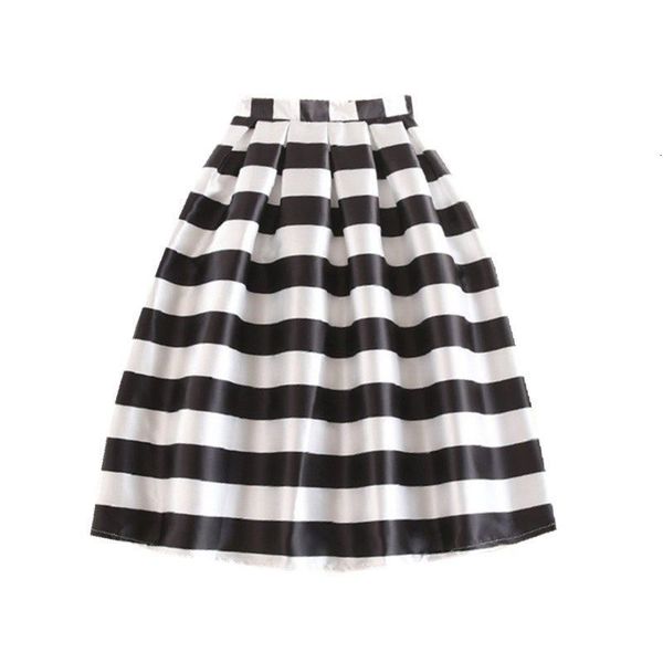 skirts bunniesfairy summer women black and white horizontal block stripe geometric print pleated midi skirt for office work 230422
skirts bunniesfairy summer women black and white horizontal block stripe geometric print pleated midi skirt for office work 230422