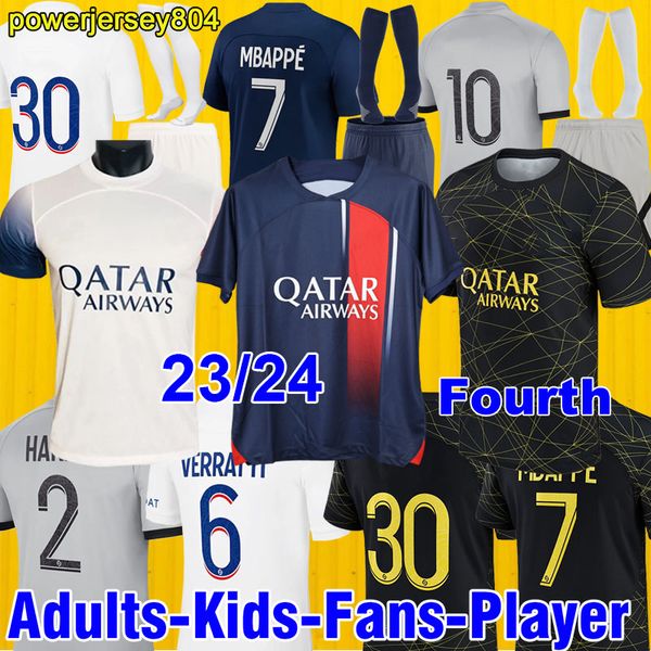 23 24 psgs mbappe messis fourht soccer jerseys di maria wijnaldum sergio maillots de football shirts kit icardi verratti vitinha donnarumma, Black;yellow
23 24 psgs mbappe messis fourht soccer jerseys di maria wijnaldum sergio maillots de football shirts kit icardi verratti vitinha donnarumma, Black;yellow