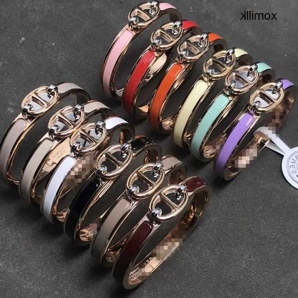hermm designer bracelet h home high edition enamel pig nose titanium steel colorless bracelet love new anchor chain 8 button couple xu9i o6c, Black
hermm designer bracelet h home high edition enamel pig nose titanium steel colorless bracelet love new anchor chain 8 button couple xu9i o6c, Black