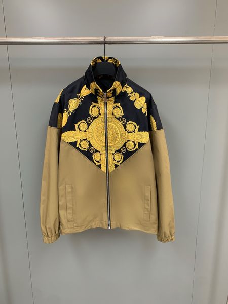 highend brand mens jacket fashion contrast color print design european size jacket luxury designer zipper jacket, Black;brown
highend brand mens jacket fashion contrast color print design european size jacket luxury designer zipper jacket, Black;brown