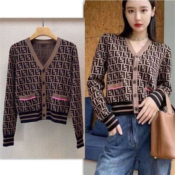 european celebrity matching knitted cardigan sweater women's trendy spring and autumn coffee color mesh red v-neck letter camel top, White;black
european celebrity matching knitted cardigan sweater women's trendy spring and autumn coffee color mesh red v-neck letter camel top, White;black