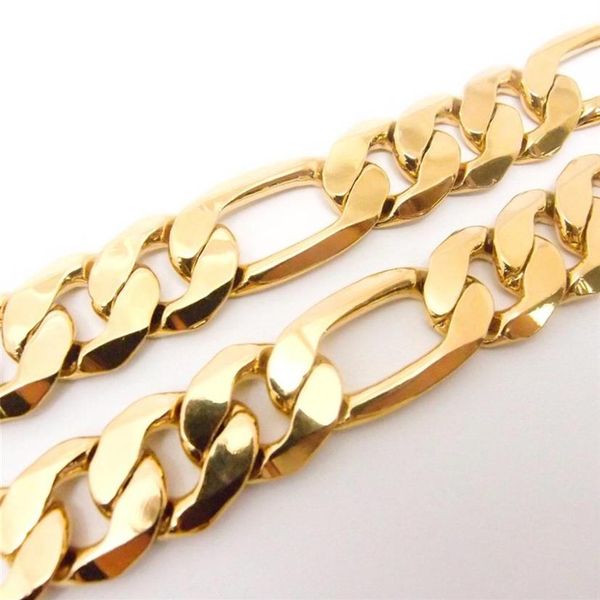 men's 18 k yellow solid gold g f figaro necklace chain link flat hammered wide 12mm 24 258e, Silver
men's 18 k yellow solid gold g f figaro necklace chain link flat hammered wide 12mm 24 258e, Silver