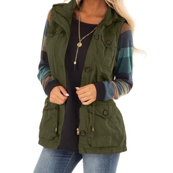 vests sleevless jacket women jackets vest spring autumn vinatge drawsting slim fit solid sleeveless zipper waistcoat pocket vest coats, Black;white
vests sleevless jacket women jackets vest spring autumn vinatge drawsting slim fit solid sleeveless zipper waistcoat pocket vest coats, Black;white