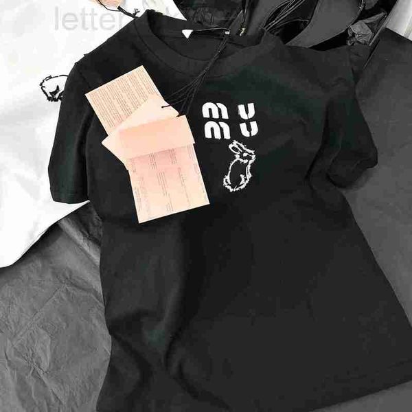 women's t-shirt designer 2023 spring/summer three color rabbit embroidery short sleeve knitted half t-shirt high end wear quality quff, White
women's t-shirt designer 2023 spring/summer three color rabbit embroidery short sleeve knitted half t-shirt high end wear quality quff, White