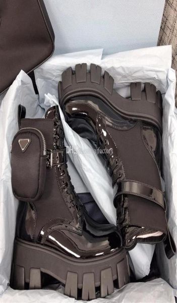 2022 women designers oversized leather shoes boots ankle martin military inspired combat platform bottom nylon bouch with prad bag7278467, Black
2022 women designers oversized leather shoes boots ankle martin military inspired combat platform bottom nylon bouch with prad bag7278467, Black