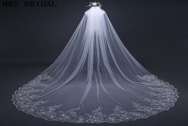 crystals wedding veils beaded long 1 layer cathedral lace edge bridal veils 2018 new designer 3m 4m veils wedding accessories5614618, Black
crystals wedding veils beaded long 1 layer cathedral lace edge bridal veils 2018 new designer 3m 4m veils wedding accessories5614618, Black