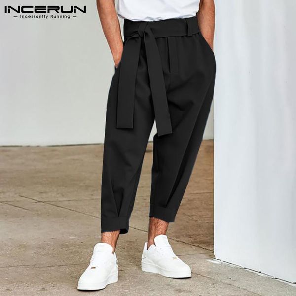 pants men pants solid color joggers 2022 baggy lace up fashion casual trousers men streetwear leisure pantalon with belt 5xl incerun 7, Black
pants men pants solid color joggers 2022 baggy lace up fashion casual trousers men streetwear leisure pantalon with belt 5xl incerun 7, Black