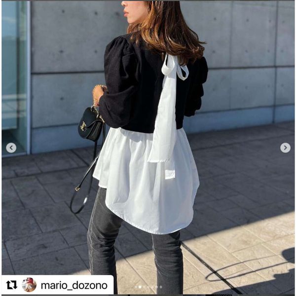 Japanese Style Knitted Spliced Women's Bow Decoration Casual Fashion Long Sleeve Knitted Sweater Suitable For Party Women's Wear, Black
Japanese Style Knitted Spliced Women's Bow Decoration Casual Fashion Long Sleeve Knitted Sweater Suitable For Party Women's Wear, Black