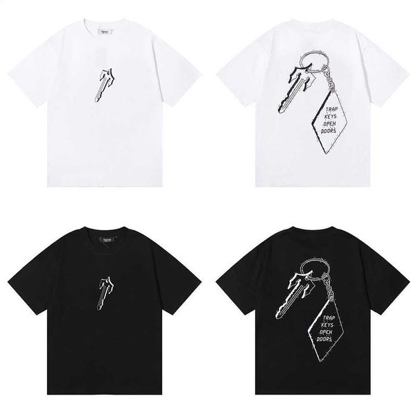 2023 t shirt spring/summer trapstar keychain printed hip hop couple loose relaxed short sleeve t-shirt, White;black
2023 t shirt spring/summer trapstar keychain printed hip hop couple loose relaxed short sleeve t-shirt, White;black