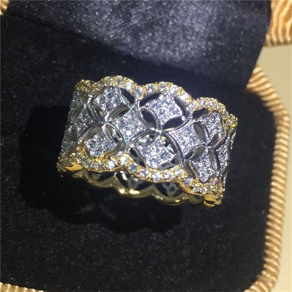 luxury 925 sterling silver & gold filled pave simulated diamond gemstone rings eternal wedding ring for women and men, Slivery;golden
luxury 925 sterling silver & gold filled pave simulated diamond gemstone rings eternal wedding ring for women and men, Slivery;golden