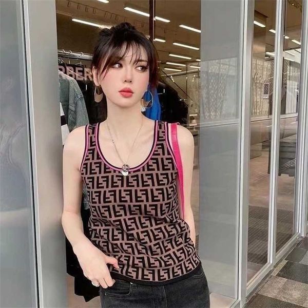 european and american vintage knit shirt with contrasting jacquard u-neck letter vest foreign style suspender ice silk summer, Black;white
european and american vintage knit shirt with contrasting jacquard u-neck letter vest foreign style suspender ice silk summer, Black;white