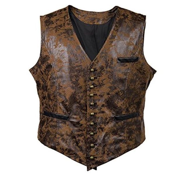 blazers men's suit vest v neck faux leather steampunk new rivet waistcoat cosplay costume jacket for cowboy chalecos para hombre, White;black
blazers men's suit vest v neck faux leather steampunk new rivet waistcoat cosplay costume jacket for cowboy chalecos para hombre, White;black