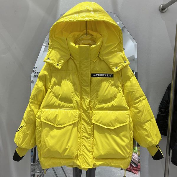 leather korean fashion winter short jacket women waterproof shiny candycolored white duck down coat female loose hooded parker overcoat, Black
leather korean fashion winter short jacket women waterproof shiny candycolored white duck down coat female loose hooded parker overcoat, Black